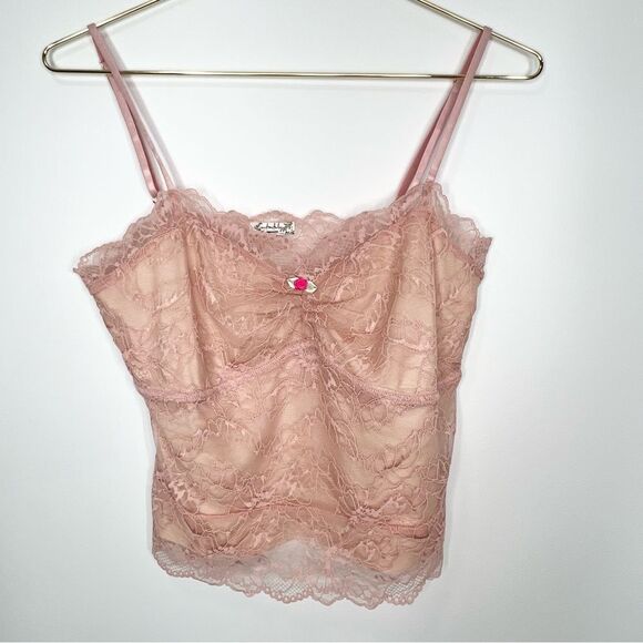 NWOT Free People Lacey Essential Cami Dusty Rose Medium - Picture 2 of 14